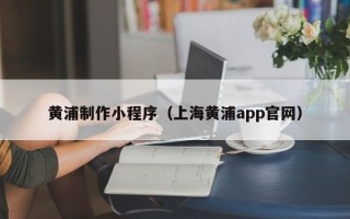 乐清黄浦制作小程序（上海黄浦app官网）